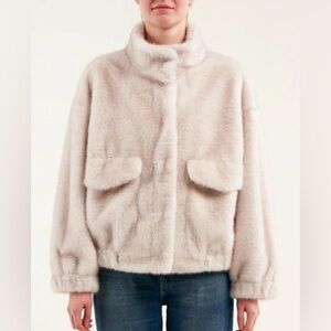 Bellerose Soft Cream Teddy Jacket